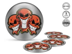 Hub Cap Sticker Style Plasma Flow Turbo Surge